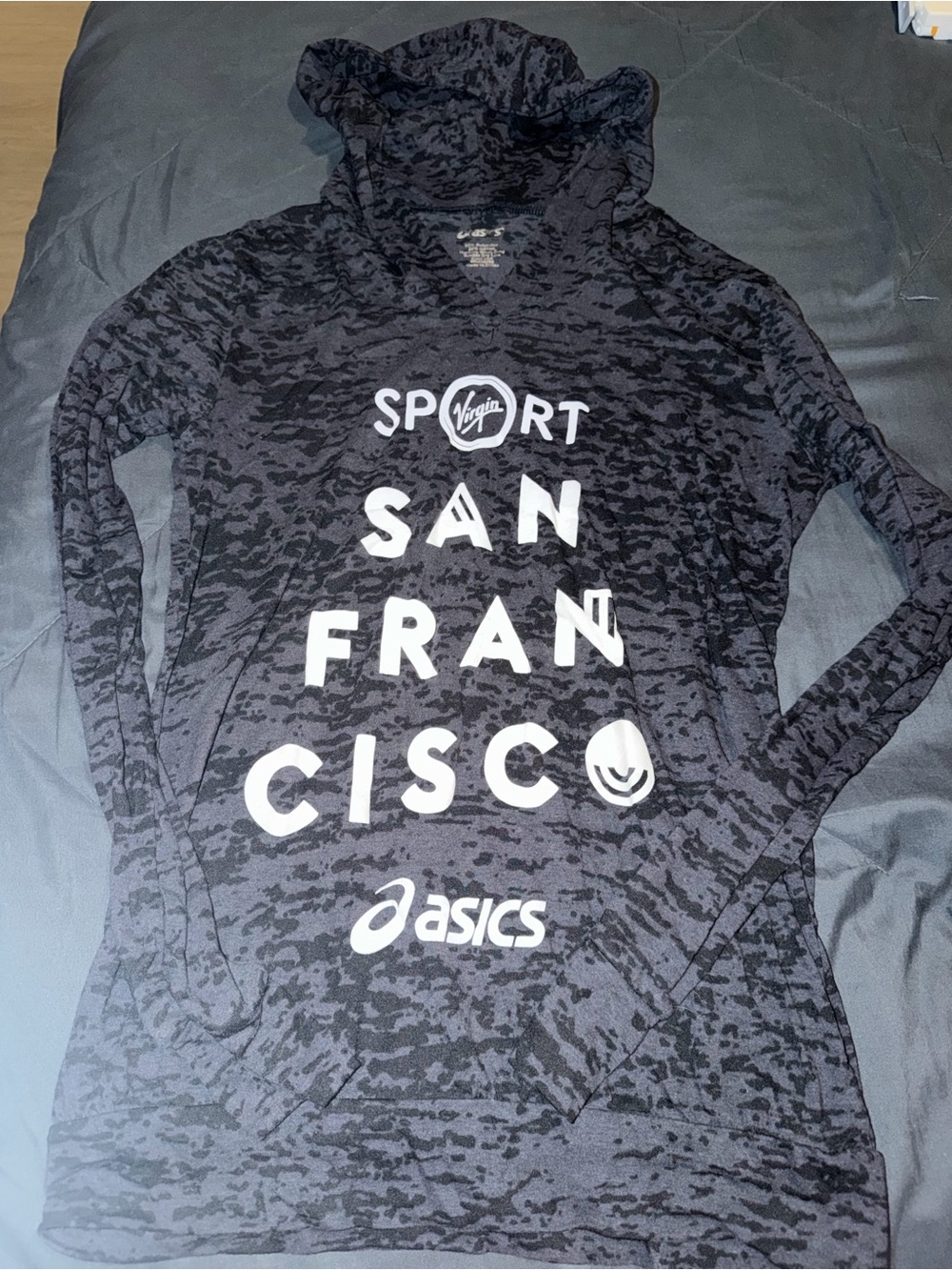 Asics Black Camo San Francisco Hooded Sweater